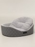 Лежак стеганный круглый (серый) - 3 Лежак стеганный круглый (серый) - 3