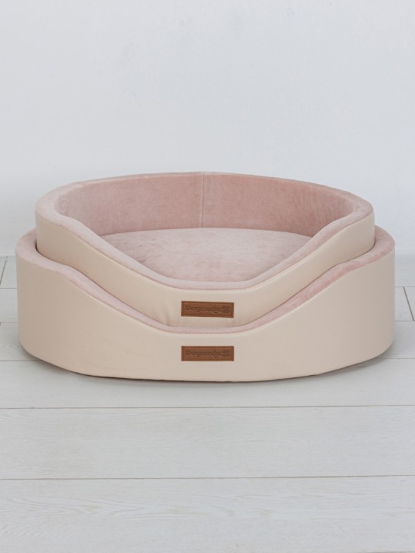 Лежанка круглая "Зефир" (кремовый)