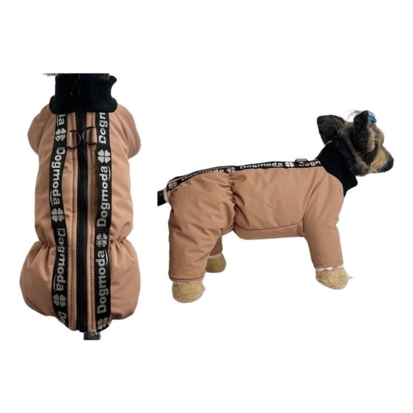 Комбинезон зимний с ручками (кофе) девочка